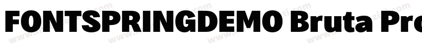 FONTSPRINGDEMO Bruta Pro字体转换